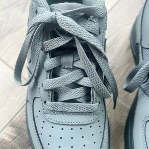 Nike Air Force 1s Gray Athletic Shoes
